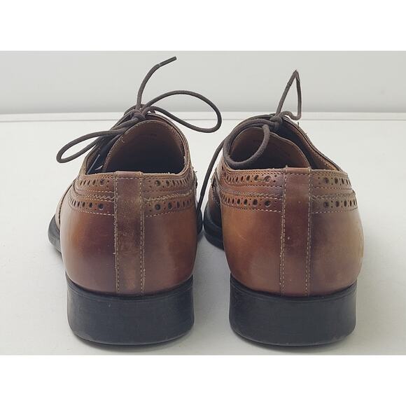 Magnanni Bosca Brown Leather Wingtip Oxford Shoes Men\'s Sz 8 main image 8